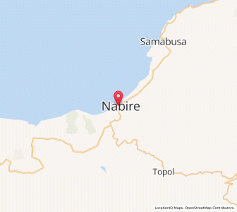 Map of Nabire, Central Papua