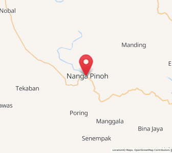 Map of Nanga Pinoh, West Kalimantan