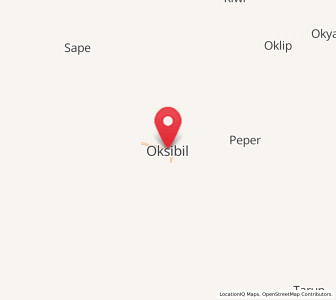Map of Oksibil, Highland Papua
