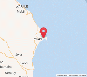 Map of Oransbari, West Papua