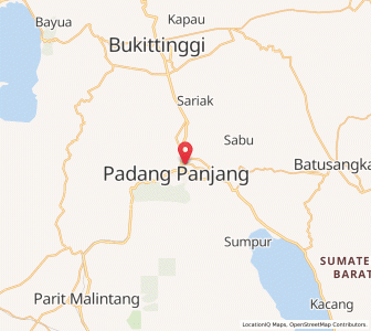 Peta Padang Panjang, Sumatera Barat