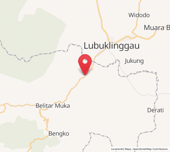 Map of Padangulaktanding, Bengkulu