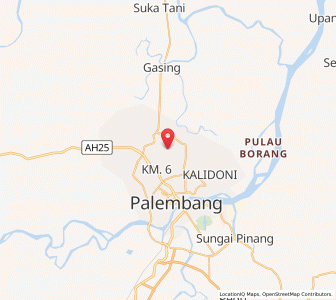 Map of Kota Palembang, South Sumatra