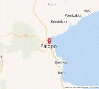 Map of Palopo, South Sulawesi