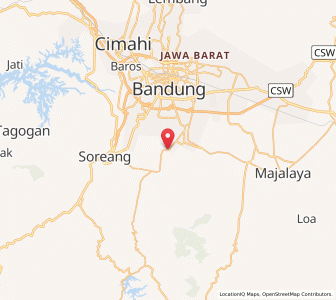 Map of Pameungpeuk, West Java