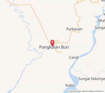 Map of Pangkalanbuun, Central Kalimantan