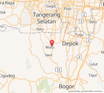 Map of Parung, West Java