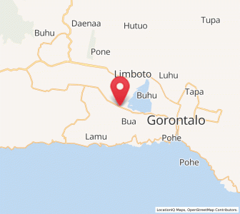 Map of Payunga, Gorontalo