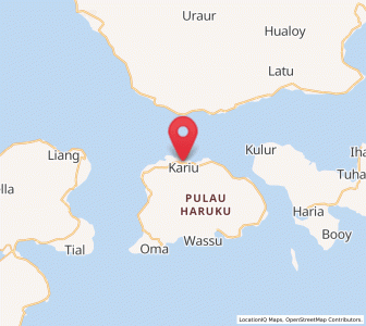 Map of Pelau, Maluku