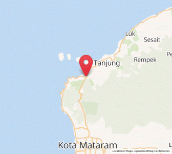 Map of Pemenang, West Nusa Tenggara