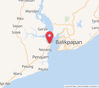 Map of Penadjam, East Kalimantan