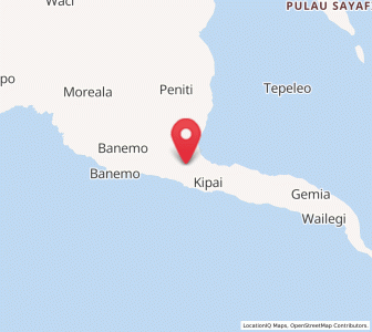 Map of Petani, North Maluku