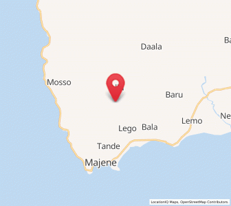 Map of Petoosang, West Sulawesi