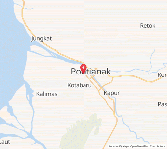 Map of Kota Pontianak, West Kalimantan