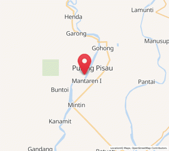 Map of Pulang Pisau, Central Kalimantan