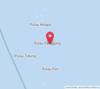 Map of Pulau Pramuka, Jakarta