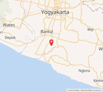 Map of Pundong, Yogyakarta