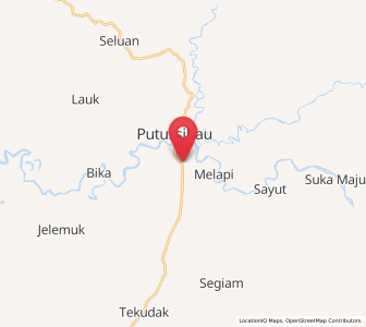Map of Putussibau, West Kalimantan