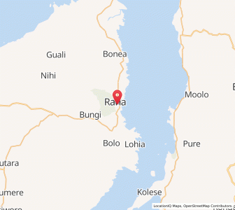 Map of Raha, Southeast Sulawesi