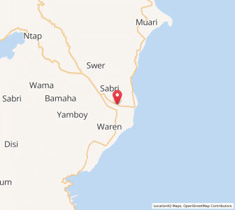 Map of Ransiki, West Papua