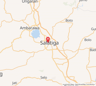 Map of Salatiga, Central Java