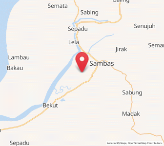 Map of Sambas, West Kalimantan