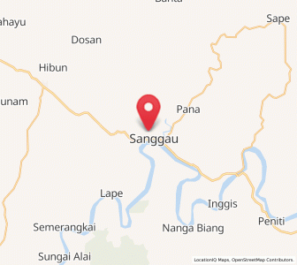 Map of Sanggau, West Kalimantan