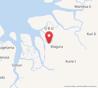 Map of Sarebe, West Papua