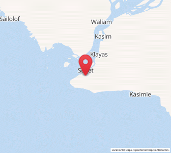 Map of Seget, Southwest Papua