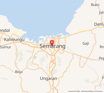Map of Kota Semarang, Central Java