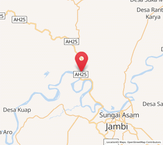 Map of Sengeti, Jambi
