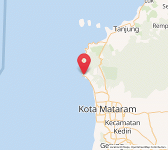 Map of Senggigi, West Nusa Tenggara