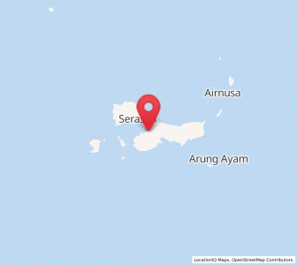 Map of Serasan, Riau Islands