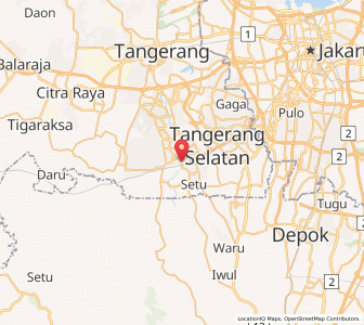Map of Serpong, West Java
