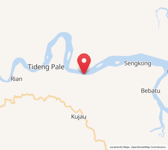 Map of Sesayap, North Kalimantan