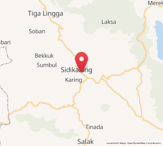 Peta Sidikalang, Sumatera Utara
