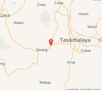 Map of Singaparna, West Java