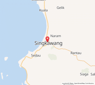 Map of Singkawang, West Kalimantan