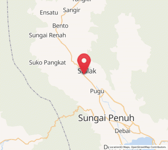 Map of Siulak, Jambi