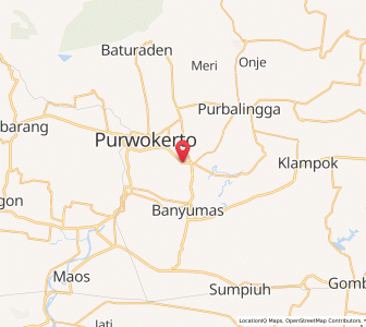 Map of Sokaraja, Central Java