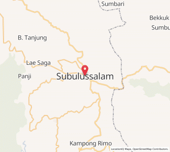 Peta Subulussalam, Aceh