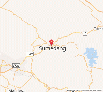 Map of Sumedang Utara, West Java