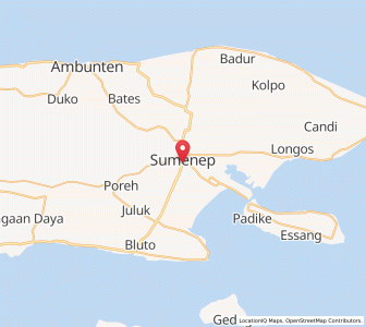 Map of Sumenep, East Java