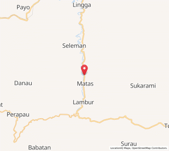 Map of Tanjungagung, South Sumatra