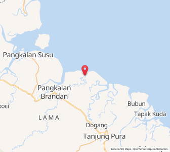 Map of Tanjungtiram, North Sumatra