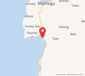 Map of Tapalang, West Sulawesi