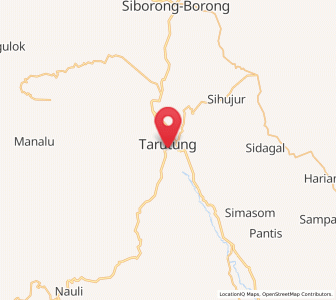 Peta Tarutung, Sumatera Utara