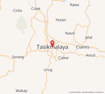 Map of Kota Tasikmalaya, West Java