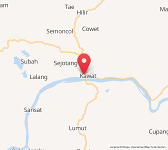 Map of Tayan, West Kalimantan