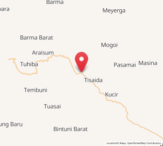 Map of Tembuni, West Papua